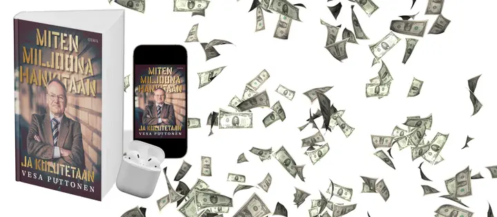 Rahoituksen professori Vesa Puttonen paljastaa uutuuskirjassaan, miten miljoona hankitaan ja miten se kannattaa kuluttaa